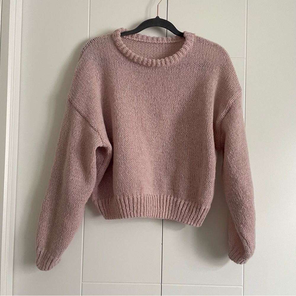 3/$45 Oversized Knit Bubble Sleeve Sweater - Picture 1 of 9